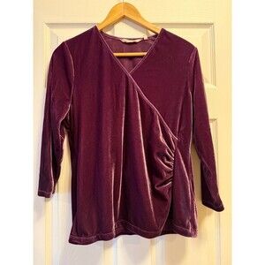 Soft Surroundings Velvet Alyssa Knit Top size Large